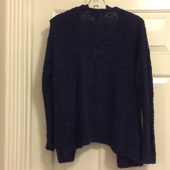 Navy  knitted cardigan - Picture 3 of 3